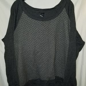 Torrid two-tone gray top size 3